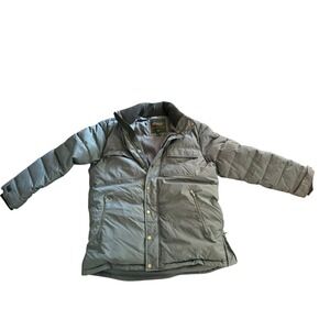 Pajar Canada Men Gray Snap Full Zip Fielding Down Hooded Pockets Parka Jacket XL